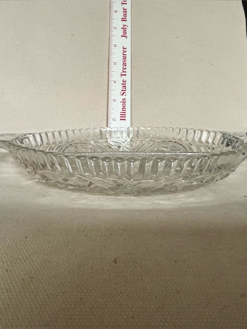 Vintage Crystal Glass Bowl
